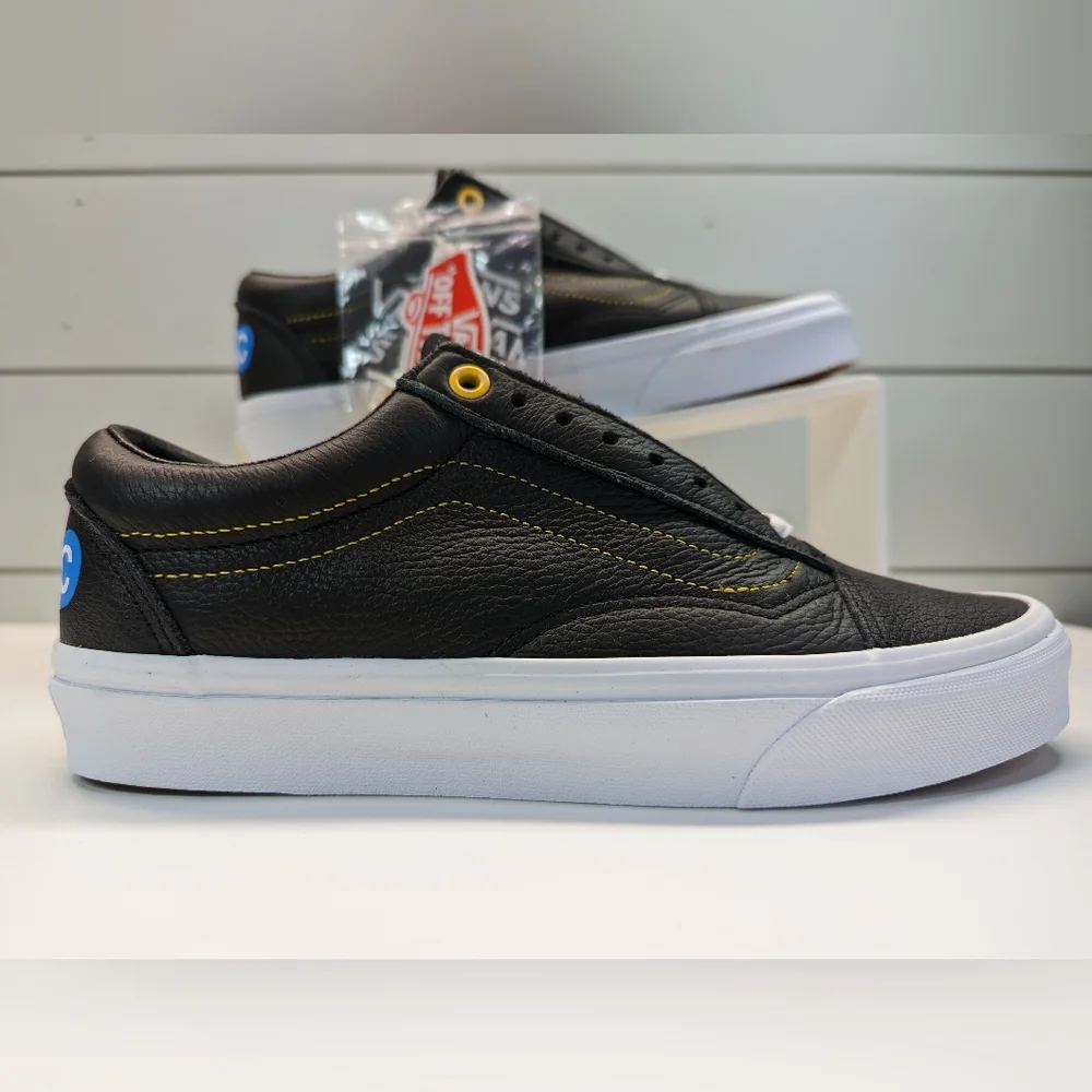 Vans Old Skool NYC 66 Subway Black Leather Fashion Casual Sneakers sz Women's 7 - Picture 4 of 11